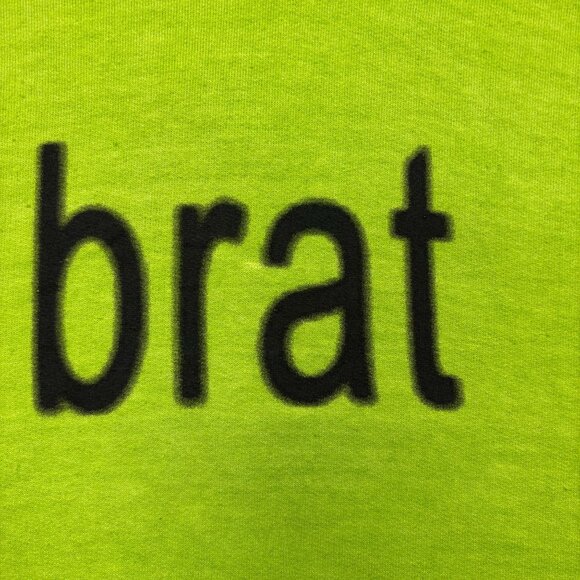 Charli XCX Brat Hyperpop Album Graphic Hoodie Size S/M - Picture 2 of 5